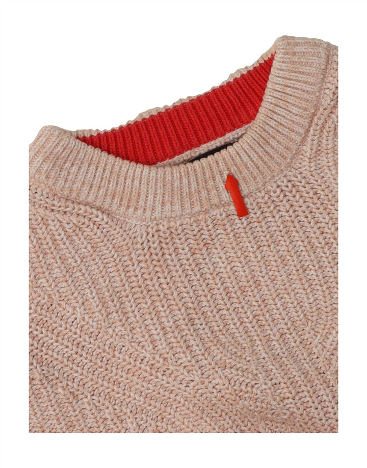 MARKS & SPENCER Womens Oversized Crew Neck Jumper Sweater UK 10 Small Pink Vintage Marks & Spencer and Second-Hand Marks & Spencer from Messina Hembry 