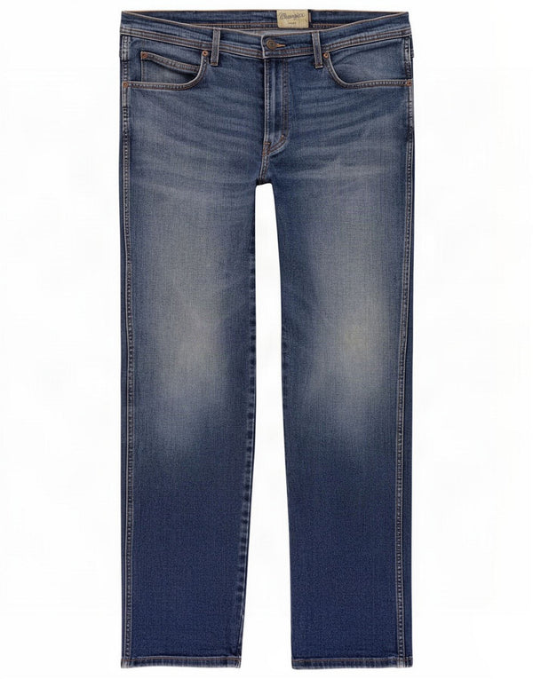 Мужские прямые джинсы Wrangler Arizona W38 L32, синий хлопок