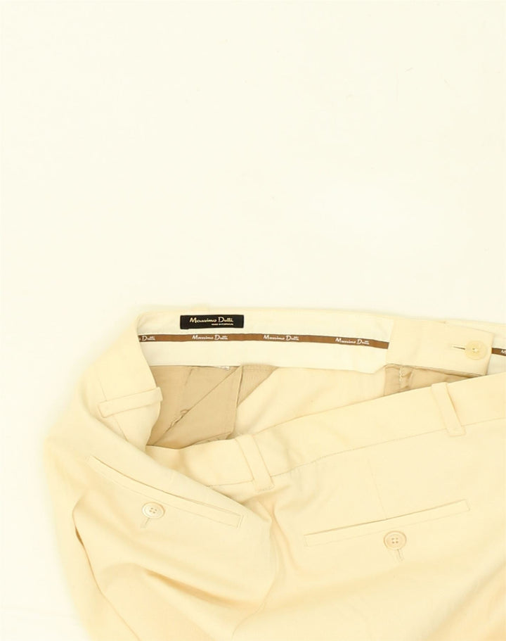 MASSIMO DUTTI Womens Straight Chino Trousers W31 L29 Yellow | Vintage Massimo Dutti | Thrift | Second-Hand Massimo Dutti | Used Clothing | Messina Hembry 