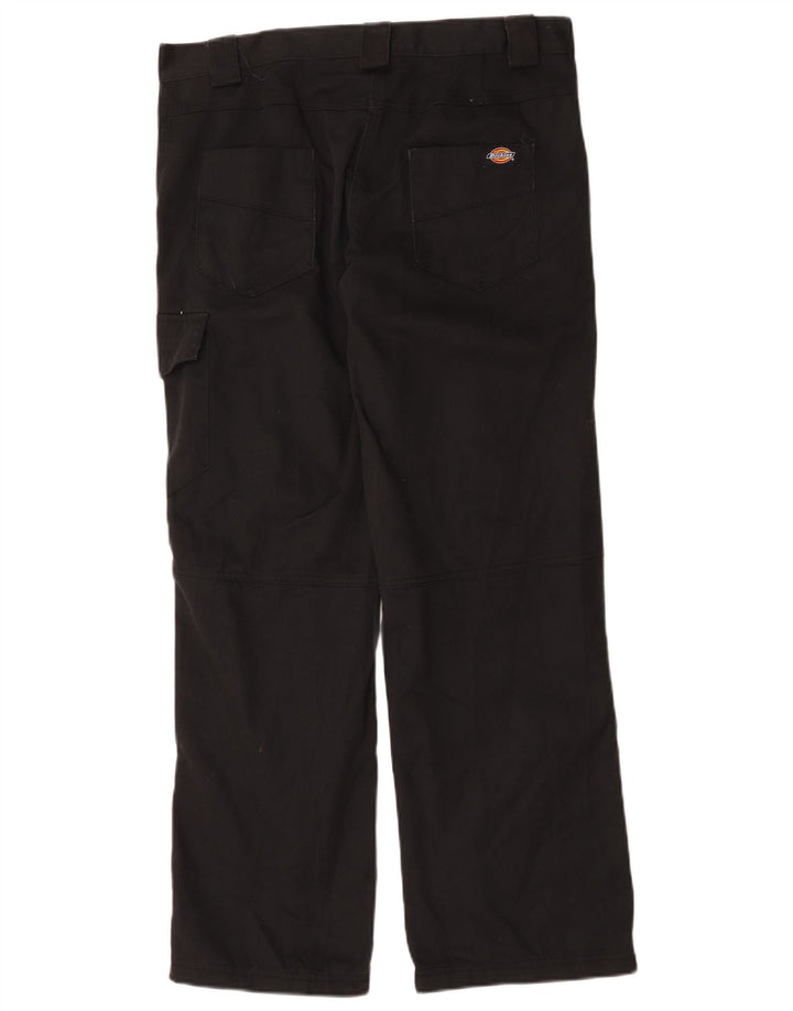 Женские прямые брюки карго Dickies UK 12, средние W36 L31, черный полиэстер
