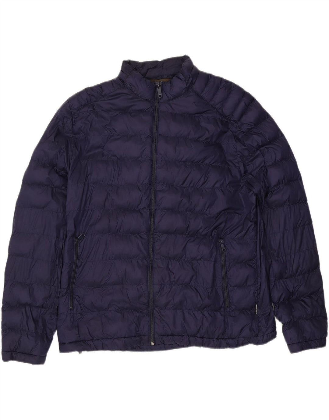 Мужская стеганая куртка Zara UK 44 2XL темно-синяя, полиэстер