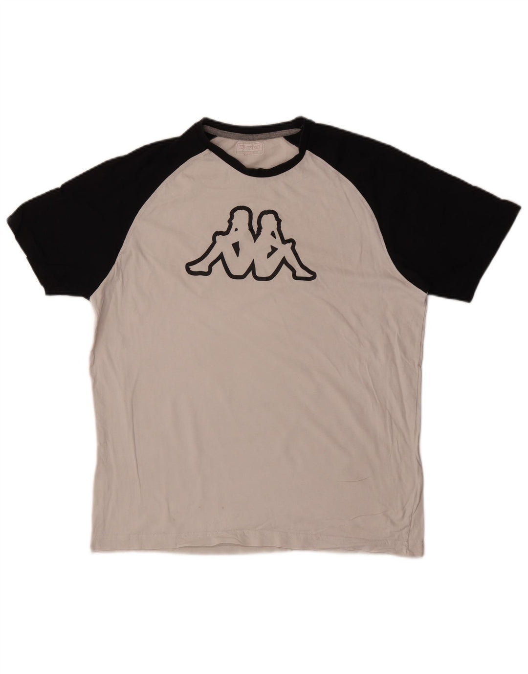Мужская футболка с рисунком Kappa Top XL, белая с цветными блоками
