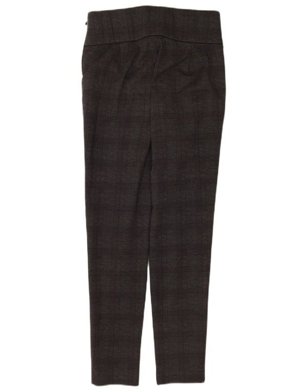 Женские леггинсы Zara UK 12, средний серый в клетку