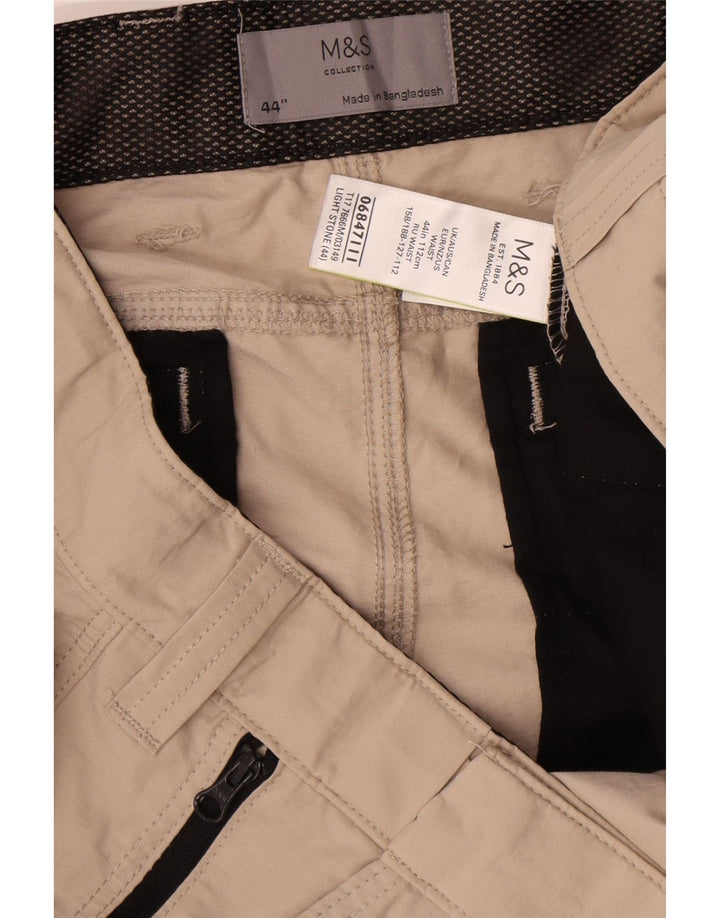 Мужские шорты карго Marks & Spencer W44 2XL бежевые, хлопок