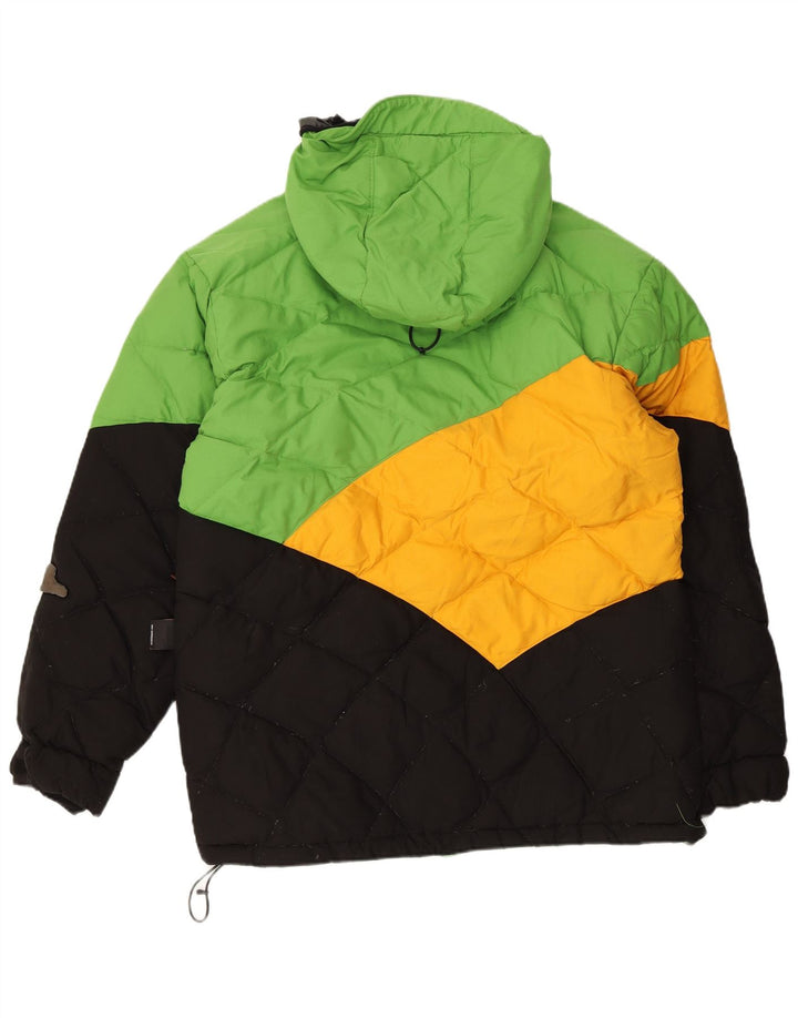 Мужская утепленная куртка Quiksilver UK 36, маленькая, разноцветная, с цветными блоками