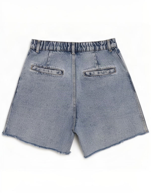 Женские джинсовые шорты с высокой талией Zara EU 40, средние W32, синие