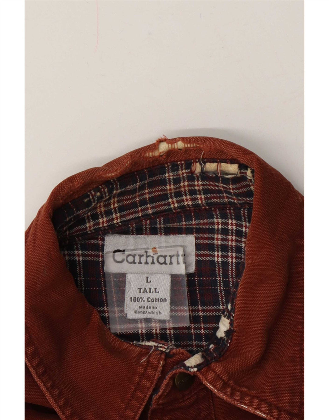 Мужская рубашка Carhartt Lumberjack, большой размер, коричневый хлопок