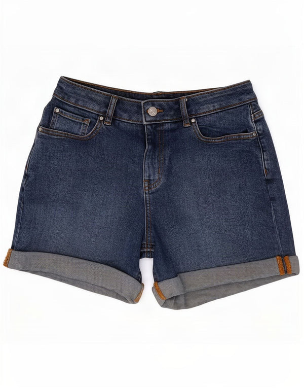 Crew Clothing Женские джинсовые шорты UK 10 Small W28 Синий хлопок