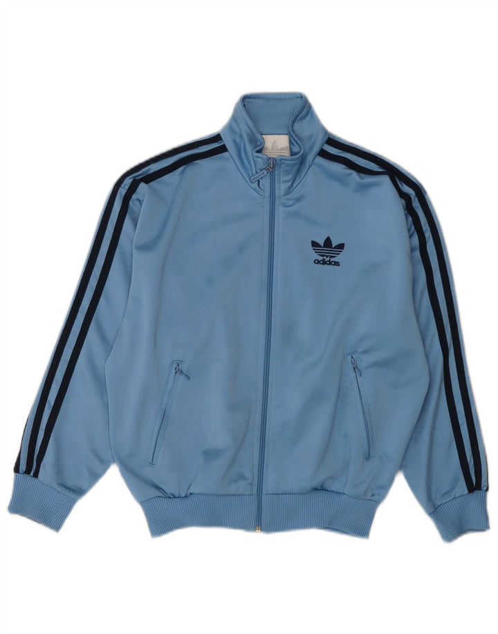 Спортивный костюм Adidas для мальчиков, верхняя куртка 9-10 лет, синий полиэстер