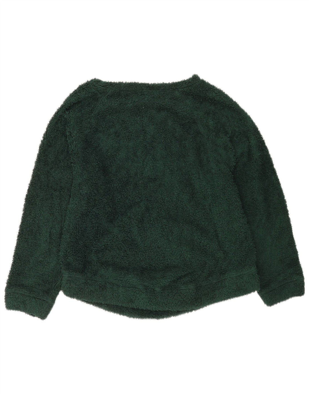 Женский флисовый джемпер оверсайз Benetton UK 10, маленький зеленый полиэстер