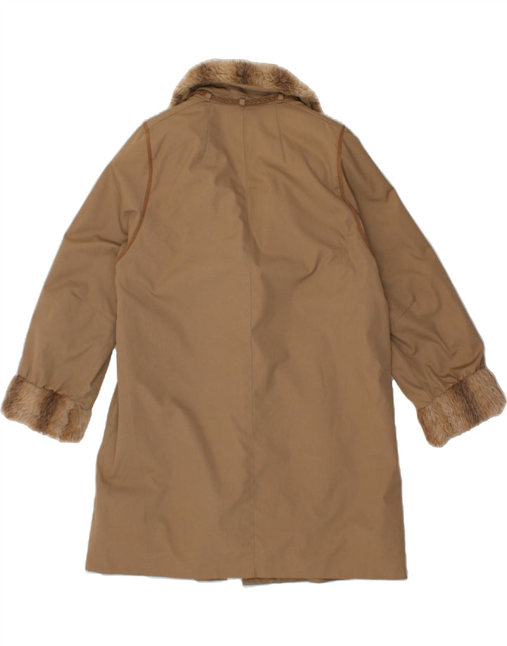 NINO Womens Overcoat UK 14 Medium Brown Polyester Vintage NINO and Second-Hand NINO from Messina Hembry 