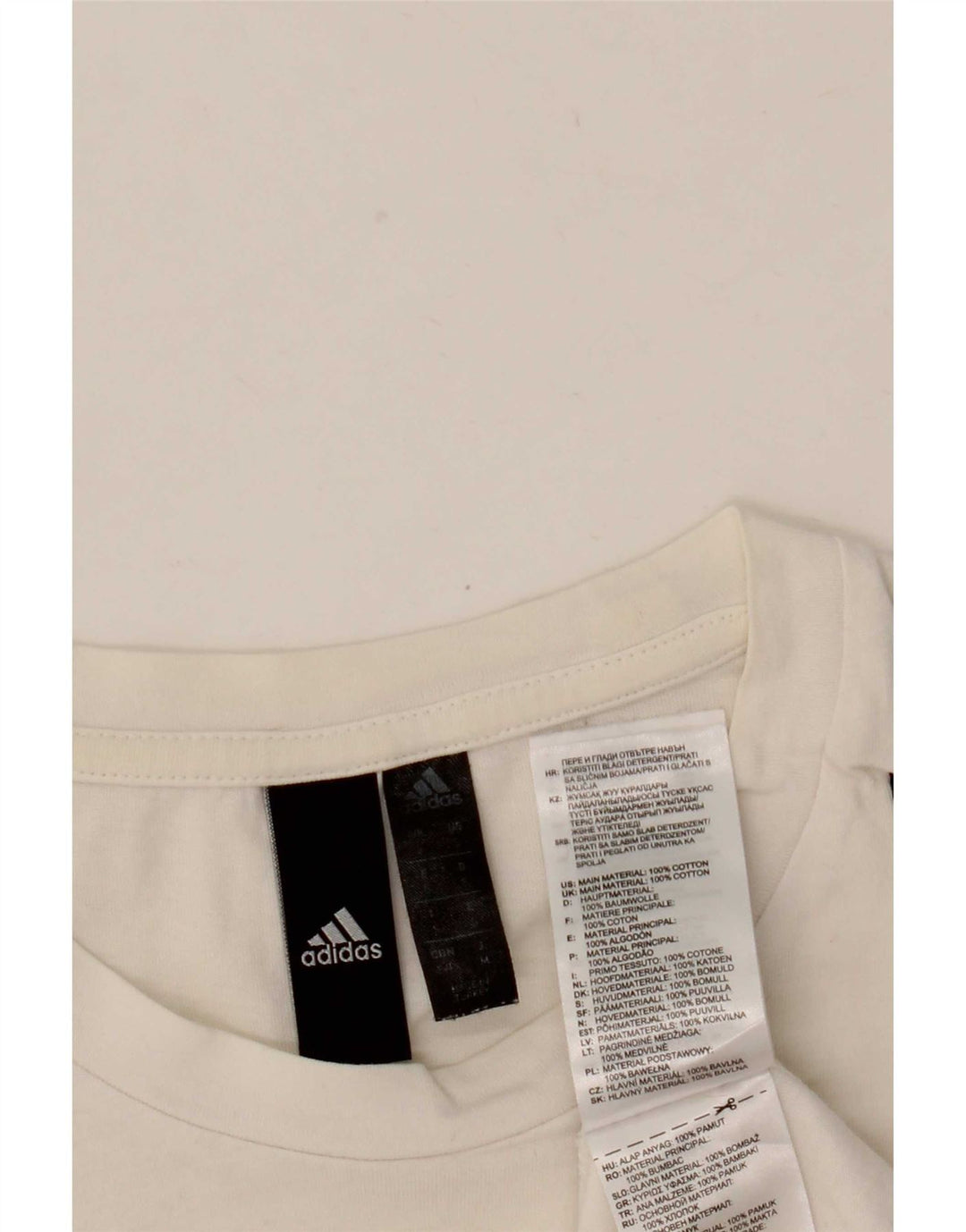 Adidas Мужская футболка Top Small White Cotton