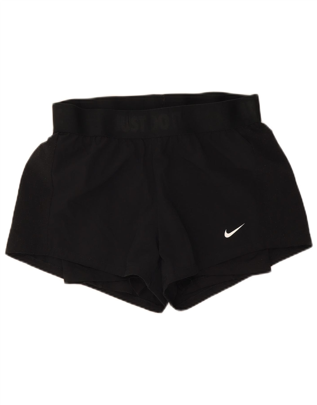 Женские спортивные шорты Nike Dri Fit UK 10, маленькие черные из полиэстера