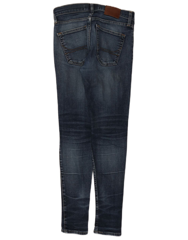 Женские джинсы скинни Hollister W30 L30, темно-синий, хлопок