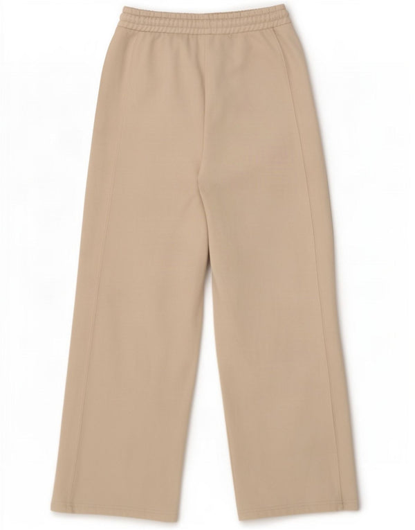 Женские широкие спортивные брюки Zara UK 8, маленькие бежевые, хлопковые