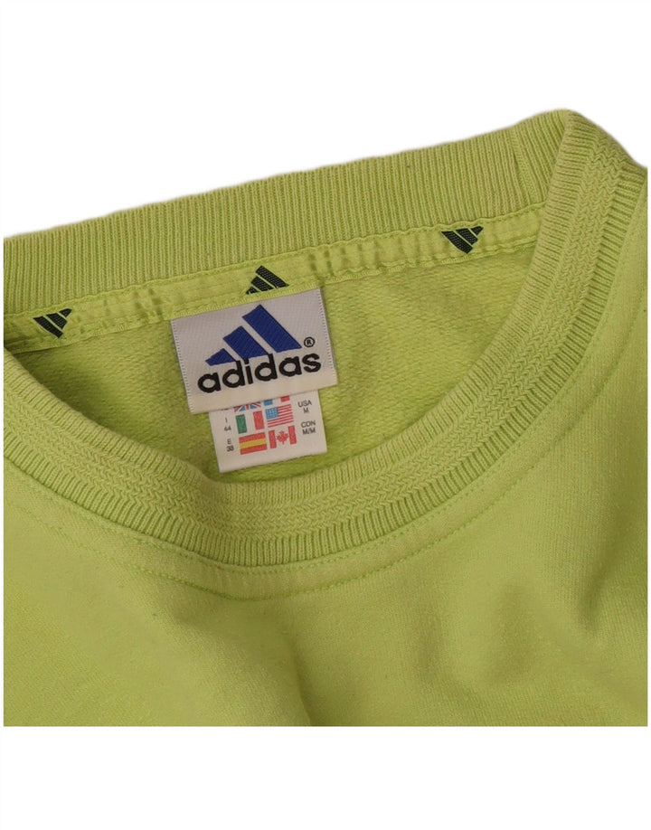 Женский свитер Adidas UK 12, средний зеленый хлопок, толстовка