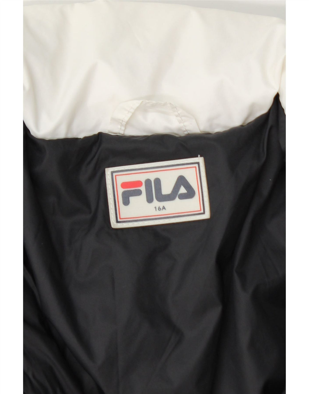 Утепленная куртка Fila для мальчиков с капюшоном 15–16 лет, разноцветный нейлон с цветными блоками