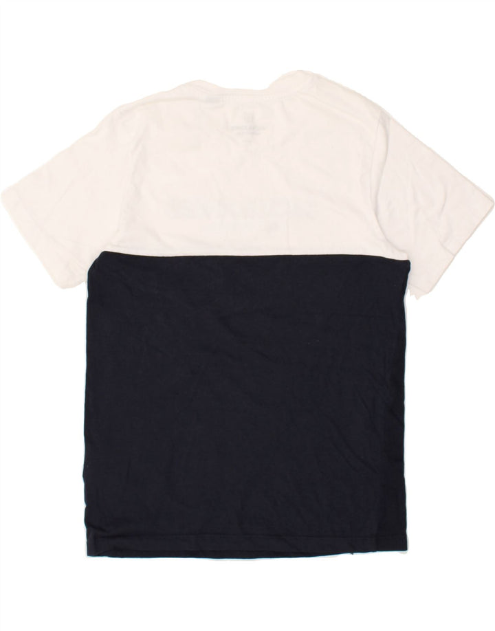 JACK & JONES Boys Graphic T-Shirt Top 13-14 Years Navy Blue Colourblock | Vintage Jack & Jones | Thrift | Second-Hand Jack & Jones | Used Clothing | Messina Hembry 