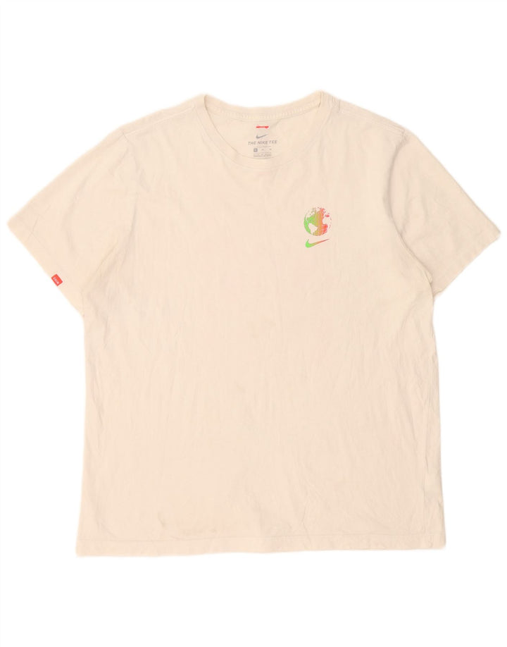 Мужская футболка с рисунком Nike Top XL, белый хлопок