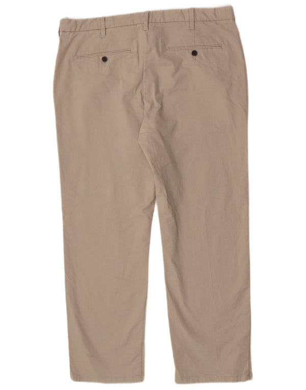 Мужские брюки чиносы Marks & Spencer W38 L29 бежевого цвета, хлопок