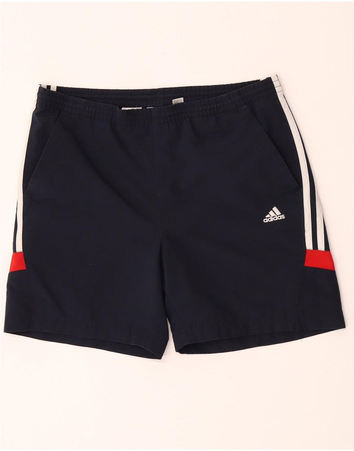 Спортивные шорты Adidas для мальчиков 13-14 лет, темно-синий, полиэстер