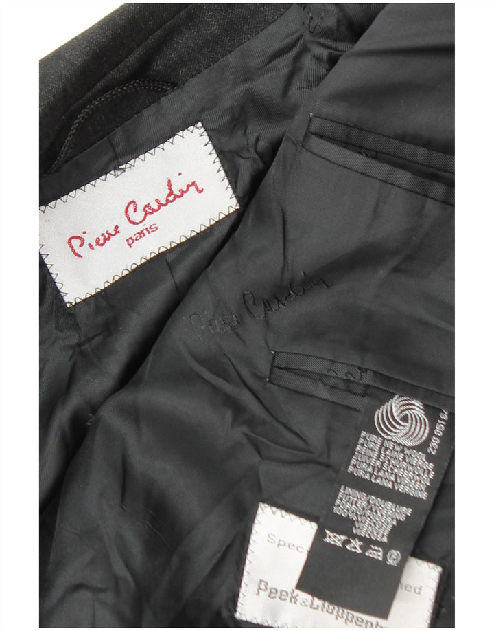 Мужской пиджак Pierre Cardin на 2 пуговицах, Великобритания 38, средний черный, новая шерсть