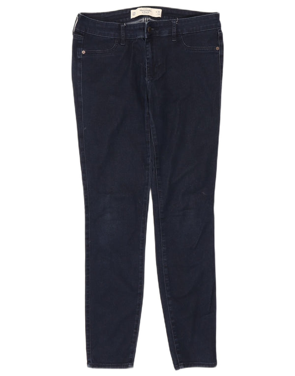 Женские джинсы скинни Abercrombie & Fitch США 10, большие W30 L29, темно-синие