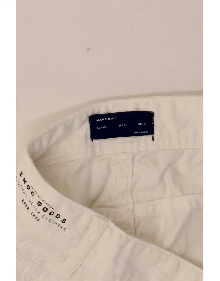 Мужские джинсы Zara Slim EU 40 Medium W31 L30, белый хлопок