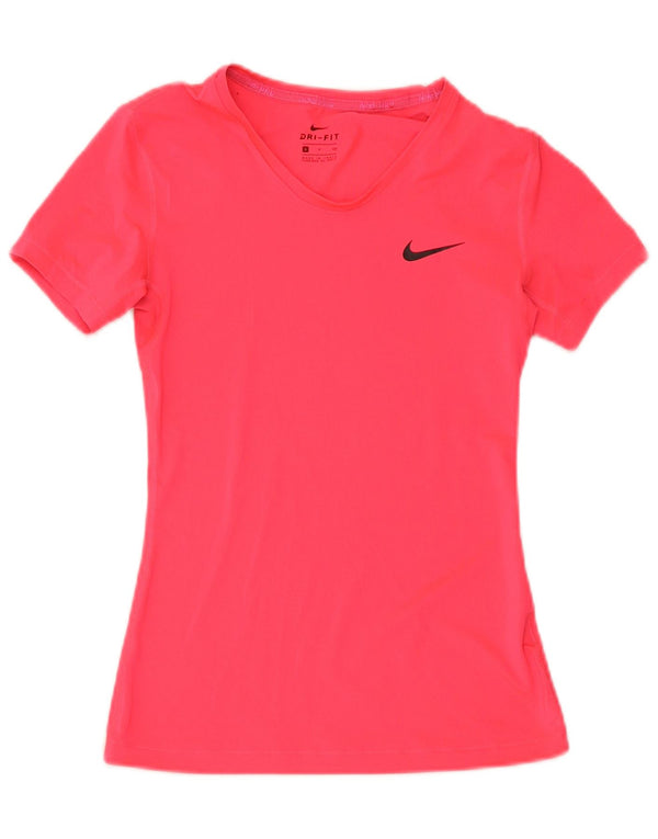 Женская футболка Nike Dri Fit Top UK 8, маленькая розовая
