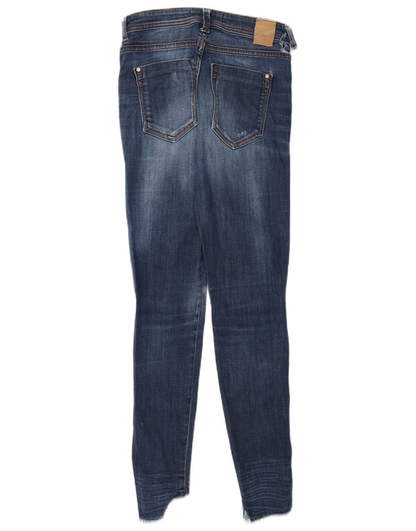 Zara Женские джинсы скинни с потертостями EU 34 2XS W24 L27 Синий