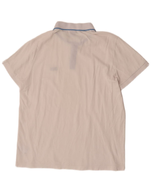 Мужская рубашка-поло Hugo Boss 2XL, белый хлопок