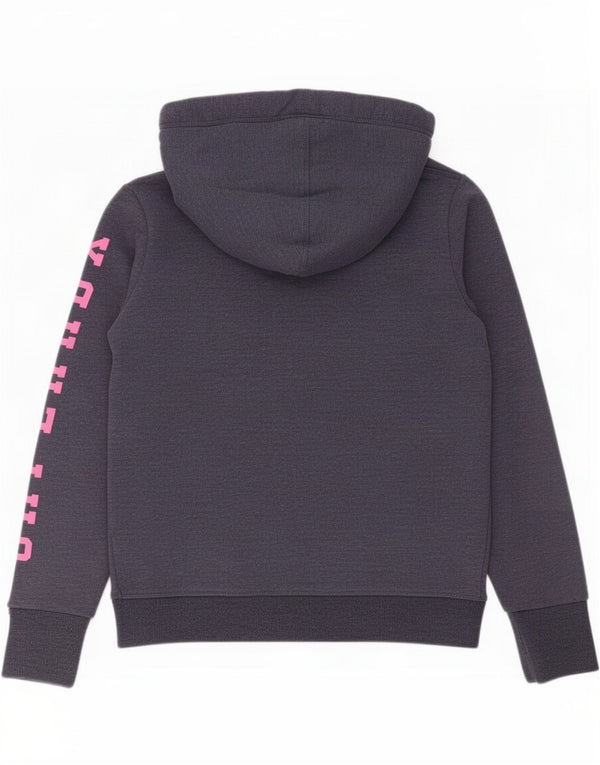 Женский джемпер с капюшоном Superdry UK 14, средний темно-синий, хлопок