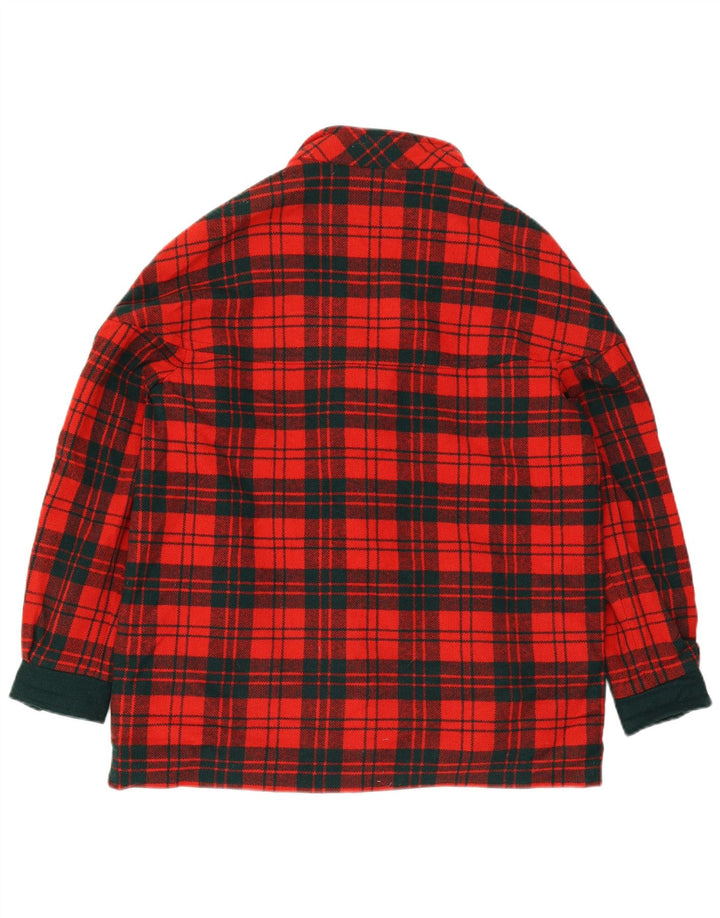 Женское пальто Branigan UK 18 XL, красное шерстяное в клетку