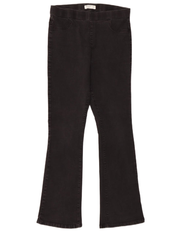 Женские расклешенные джинсы джеггинсы Marks & Spencer UK 12, средние W30 L30, черные