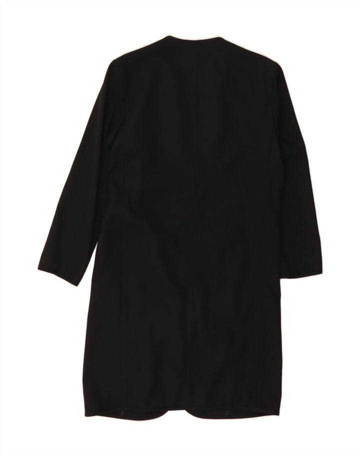 MOSCHINO Womens Longline Blazer Jacket UK 8 Small Black Vintage Moschino and Second-Hand Moschino from Messina Hembry 