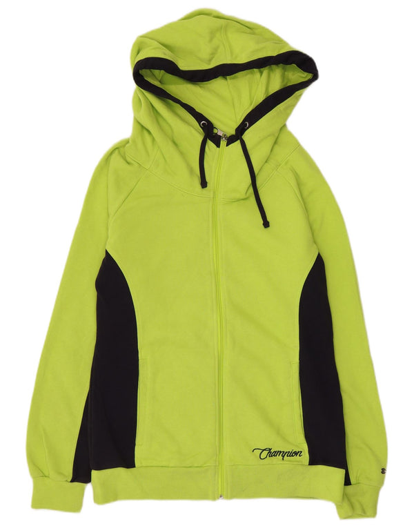 Женский свитер с капюшоном и молнией Champion Heritage Fit UK 14, большой зеленый цвет