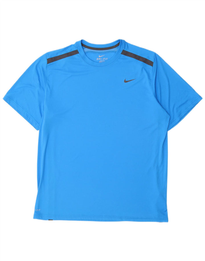 Мужская футболка NIKE Dri Fit Top XL, синий полиэстер