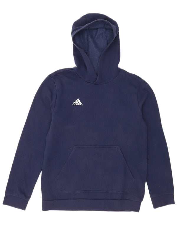 Джемпер с капюшоном Adidas для мальчиков 13-14 лет, темно-синий