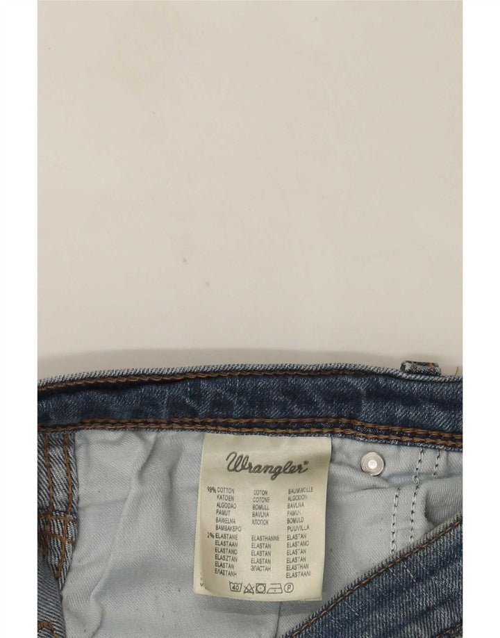 Мужские прямые джинсы Wrangler стандартного кроя W38 L30, синие, хлопок