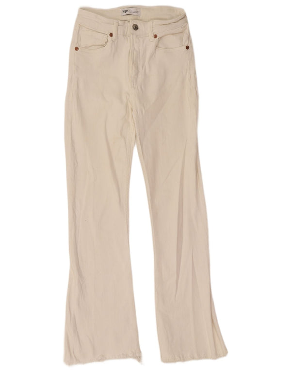 Женские расклешенные джинсы Zara EU 32 2XS W22 L26 белые