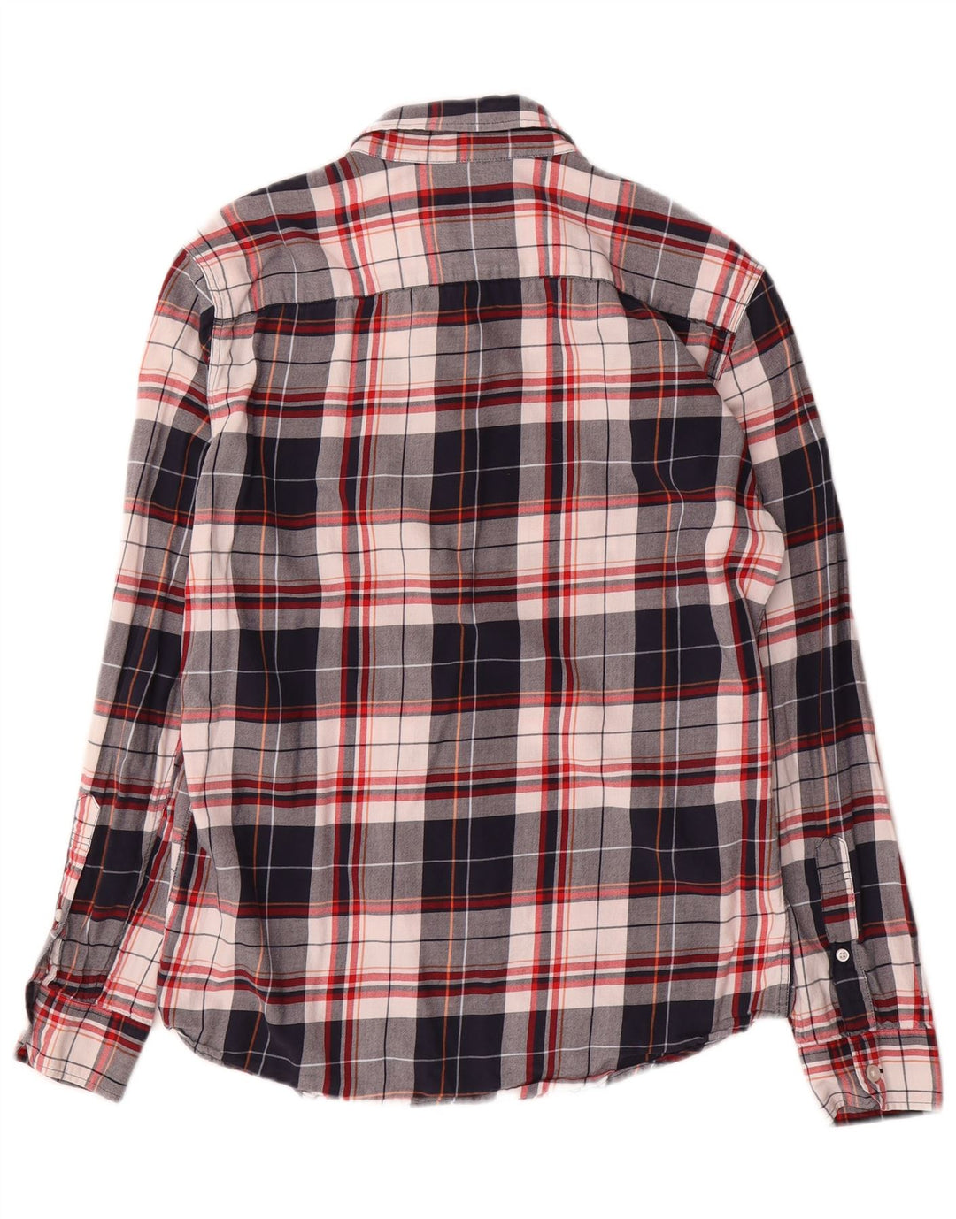Мужская рубашка узкого кроя Jack Wills, маленькая, темно-синяя, хлопковая клетка