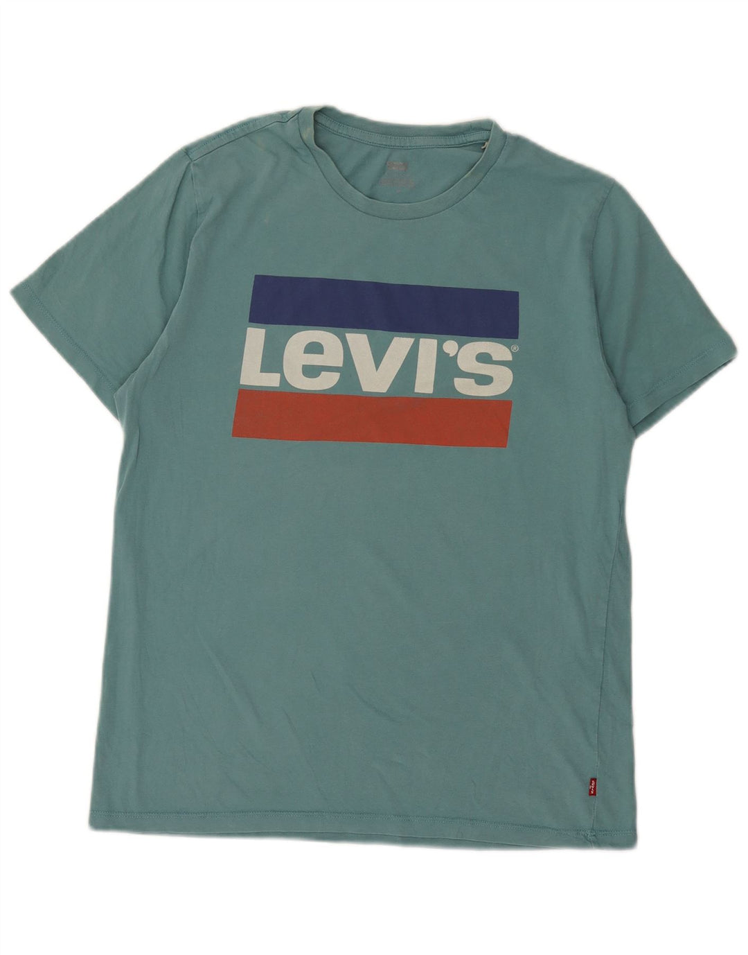 Мужская футболка с рисунком Levi's, средний зеленый цвет