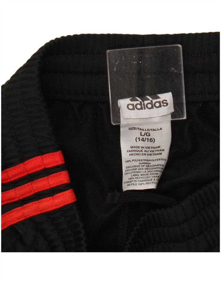 Спортивный костюм Adidas для мальчиков, брюки для бега, 12–13 лет, большой черный полиэстер
