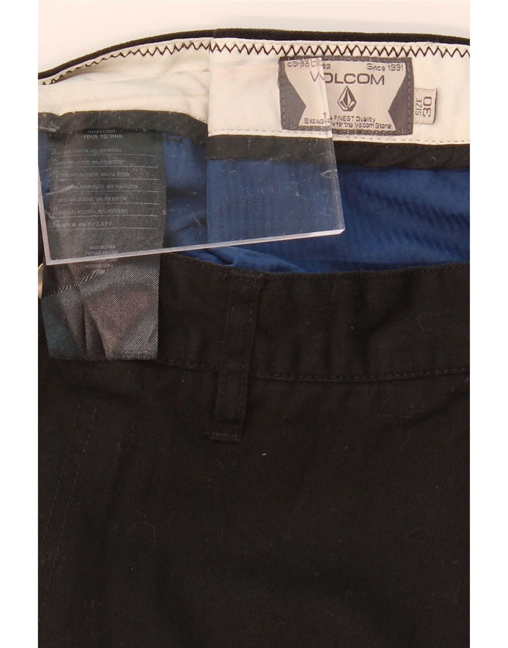 VOLCOM Mens Chino Shorts W30 Medium  Black Cotton Vintage Volcom and Second-Hand Volcom from Messina Hembry 