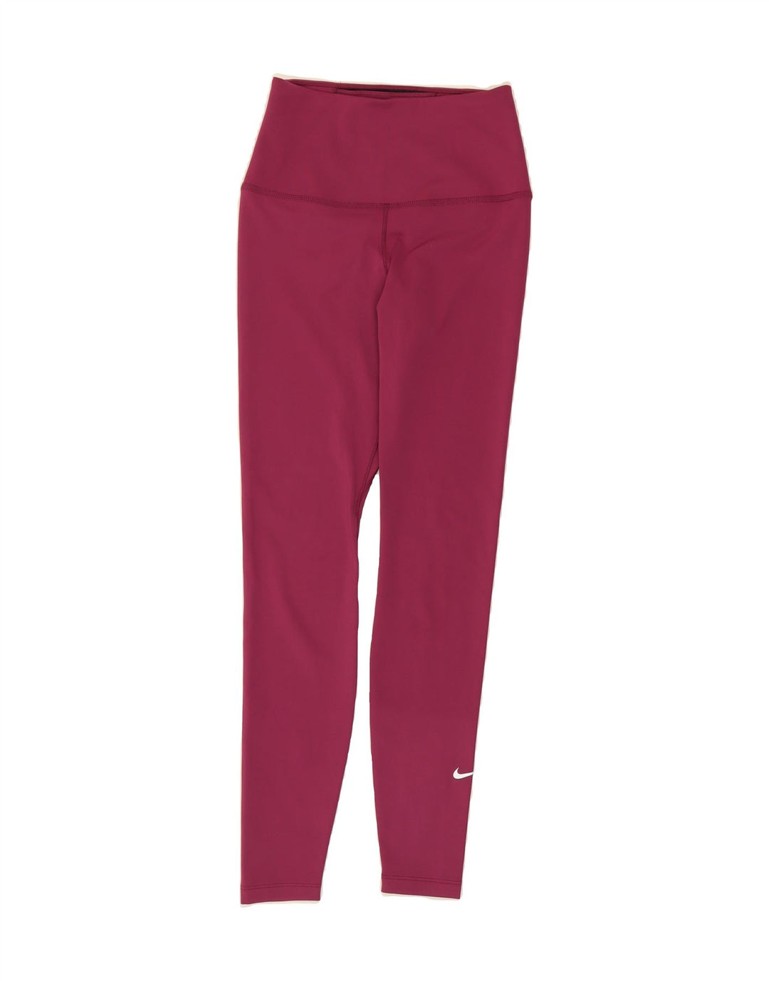 NIKE Womens Dri Fit Leggings UK 4 XS Burgundy Polyester Vintage Nike and Second-Hand Nike from Messina Hembry 