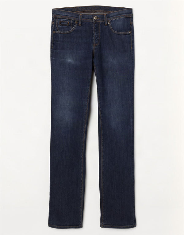 Женские прямые джинсы Trussardi W30 L32 темно-синие, хлопок