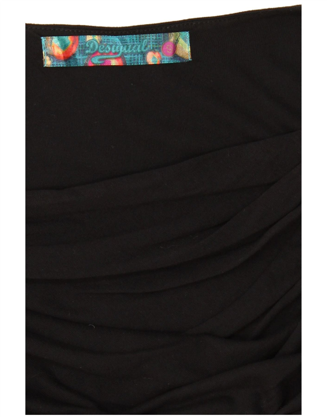 DESIGUAL Женский топ с рисунком с длинным рукавом UK 10, маленький черный в полоску