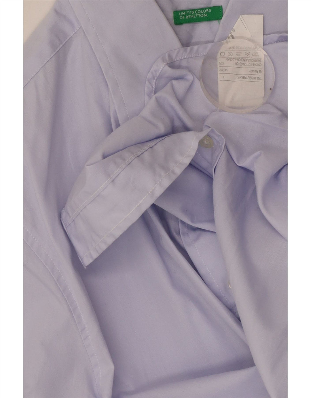 Мужская рубашка BENETTON, большая фиолетовая, хлопок