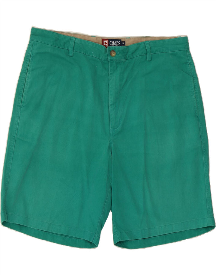 CHAPS Mens Chino Shorts W38 XL Green Cotton Vintage Chaps and Second-Hand Chaps from Messina Hembry 