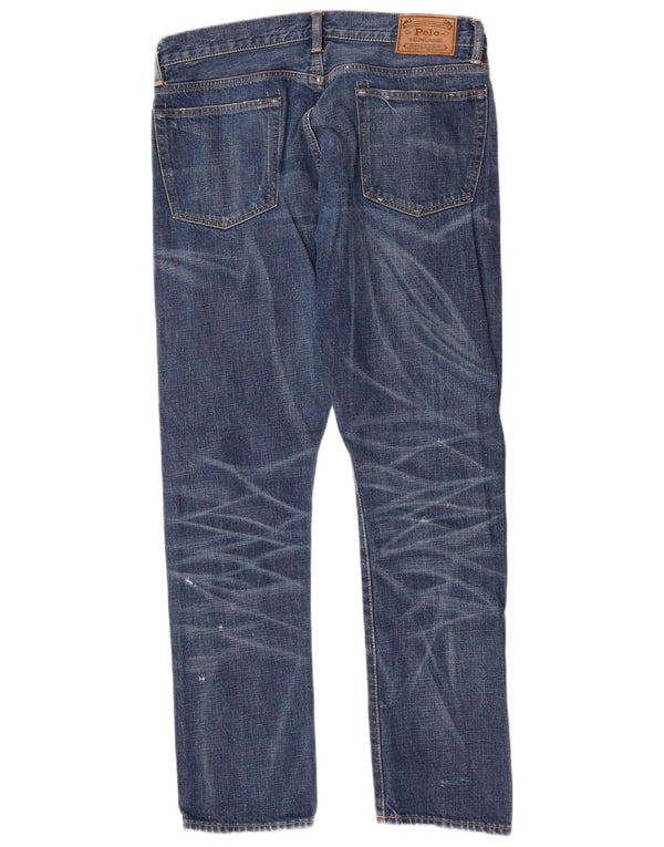 Мужские прямые джинсы Polo Ralph Lauren W33 L30 синие, хлопок